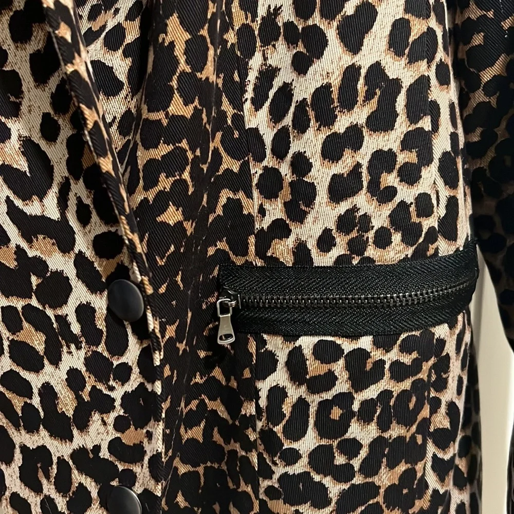 Paige Cheetah Cotton Blazer - Picture 4 of 5